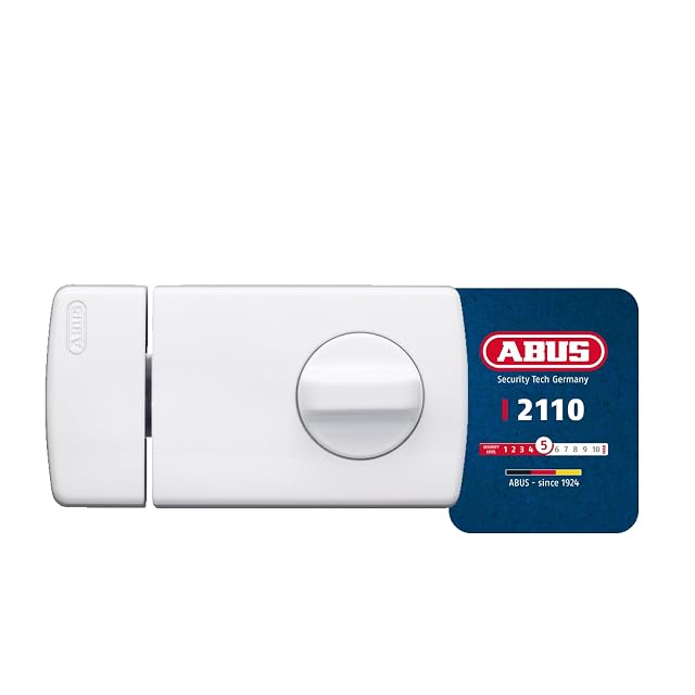Cerradura de puerta adicional ABUS 2110 con pomo giratorio