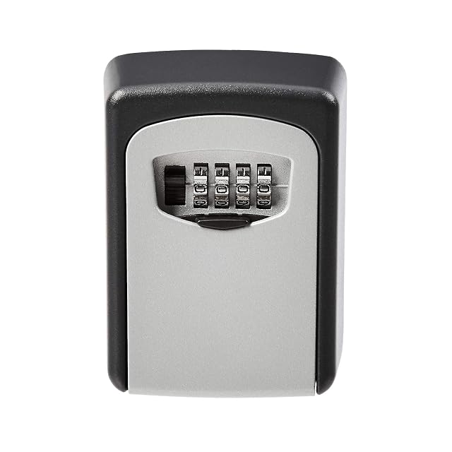 Caja de llaves de pared Amazon Basics con tapa