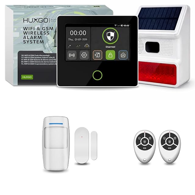 Kit de alarma HUXGO HXA502 con sirena solar