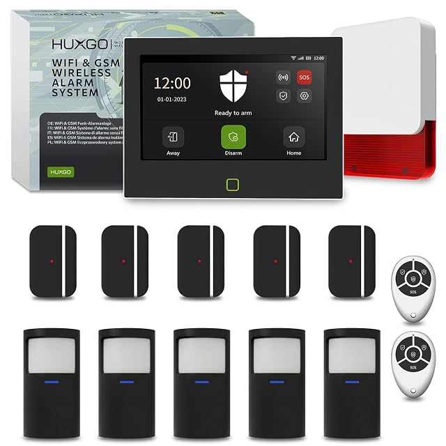 Kit de alarma HUXGO HXA700 con central de siete pulgadas