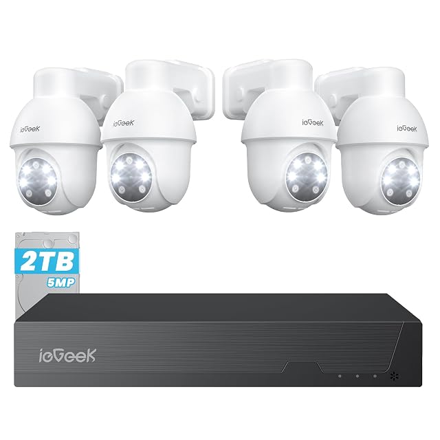 Kit PoE ieGeek IE92 con cuatro cámaras motorizadas