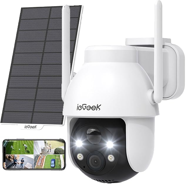 Cámara solar motorizada ieGeek ZY-C2