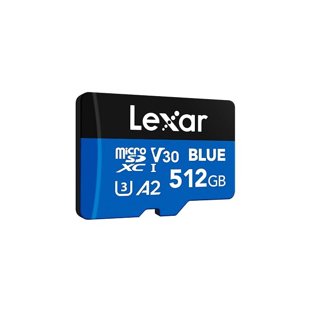 Tarjeta de memoria microSDXC Lexar Blue de 512 GB para cámaras de seguridad