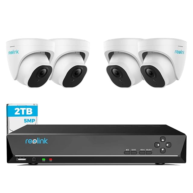 Kit de cámaras domo PoE de 5 MP Reolink