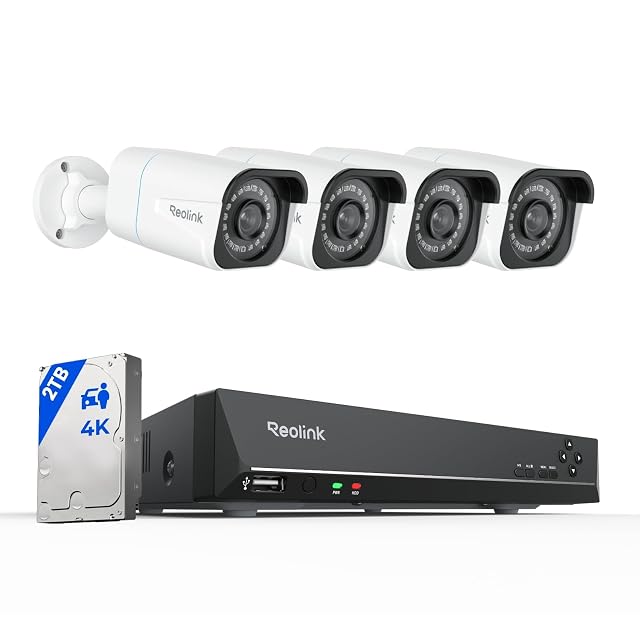 Kit de cámaras tipo bala PoE 4K Reolink RLK8-800B4