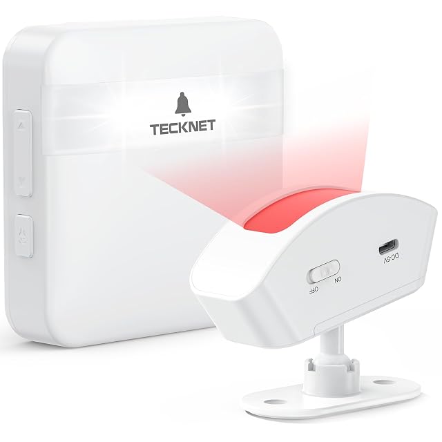 Alarma de movimiento para accesos TECKNET con receptor de interior