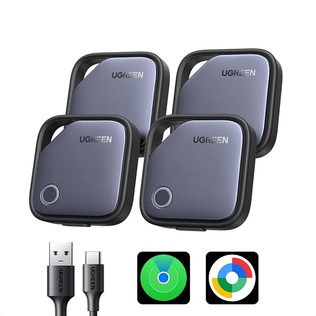 Localizadores UGREEN FineTrack Duo, pack de cuatro