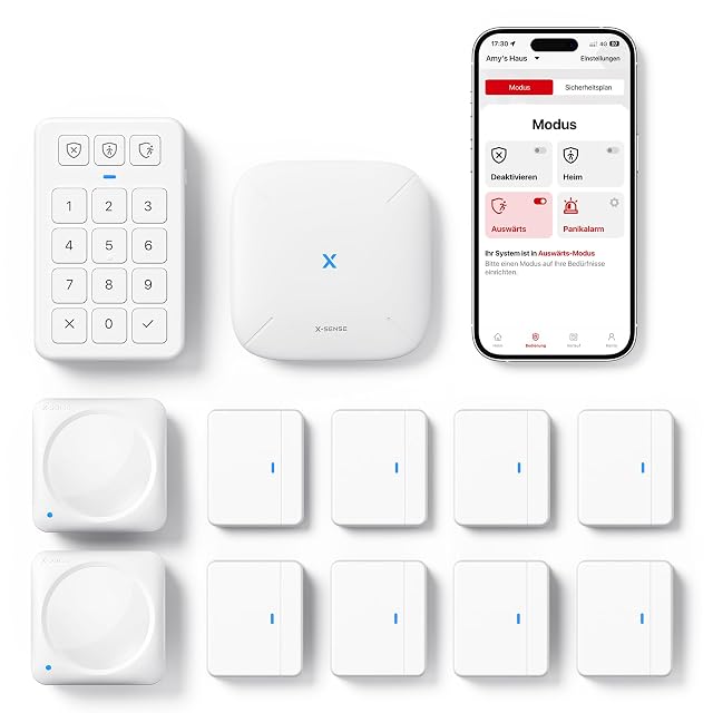 Kit de alarma doméstica inteligente X-Sense AS12