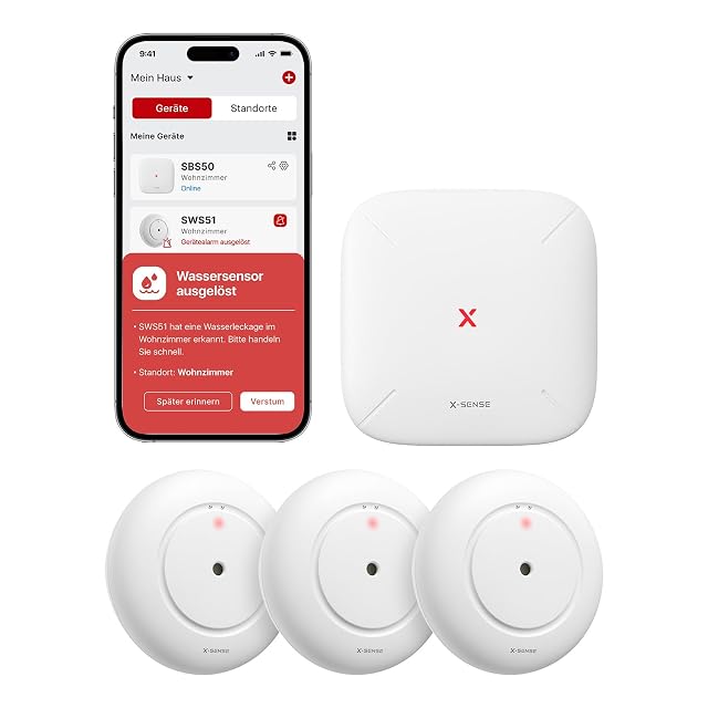 Detector de fugas de agua wifi X-Sense SWS54